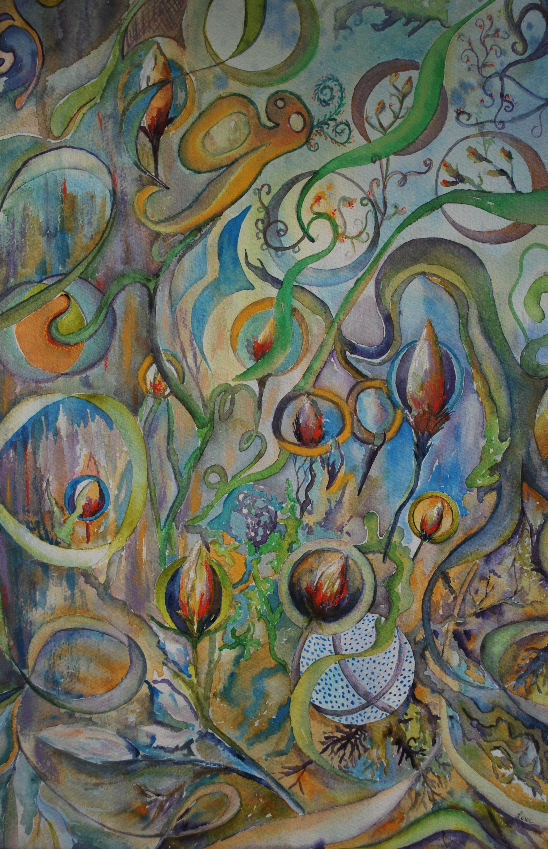 Mouvement - 15 x 23 po